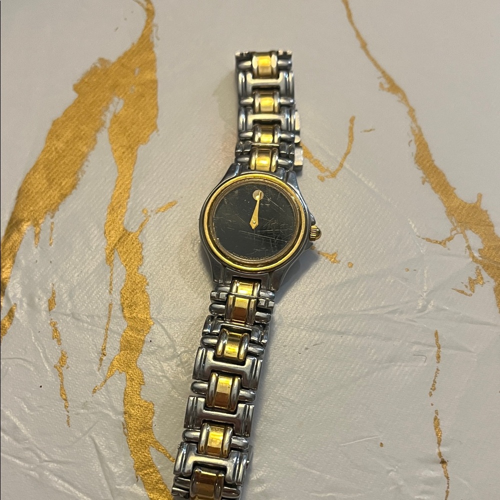 Movado Silver and Gold Women's Watch